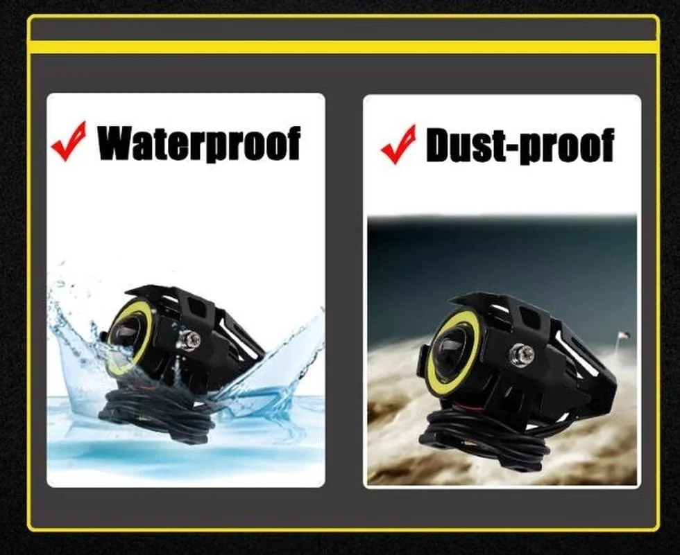 1 пара 125 Вт Mini U7 светодиодный светильник для мотоцикла скутера|Точечные