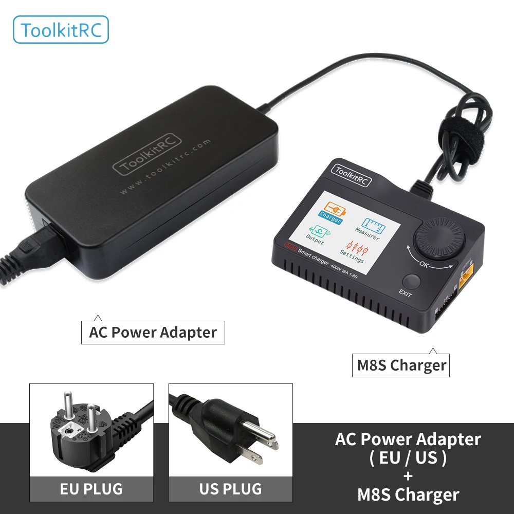 ToolkitRC M8S + ToolkitRC AC Power Adapter 180W