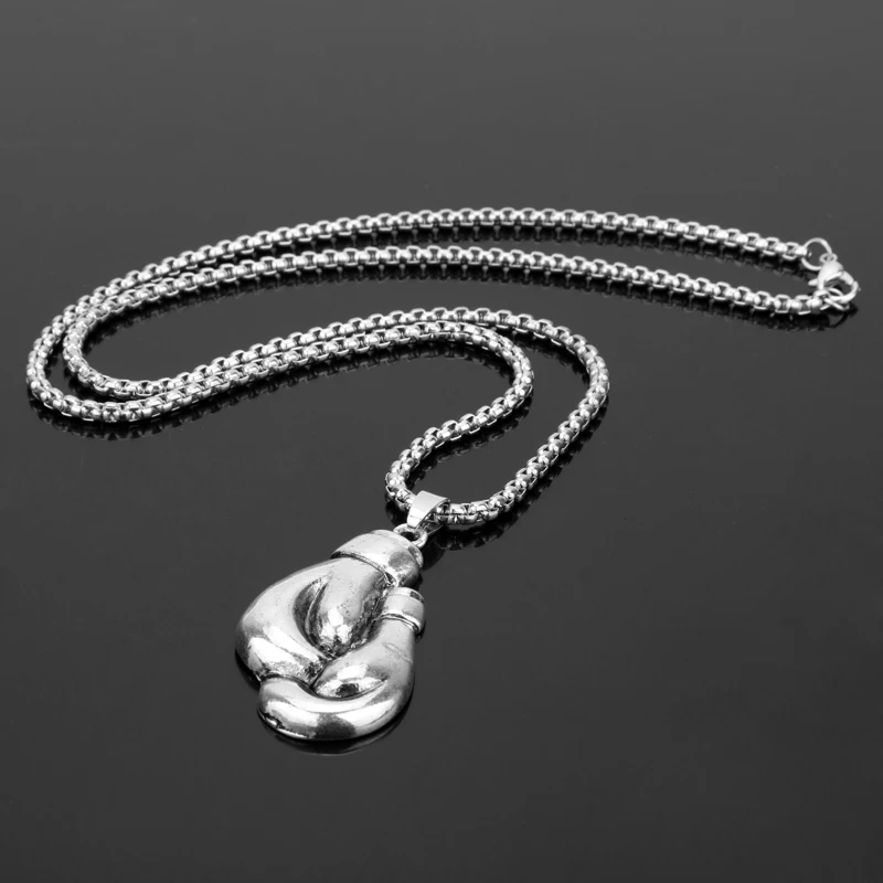 Ювелирные изделия для спортивного зала ожерелье Пара боксерская перчатка кулон