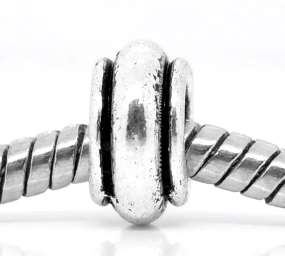

Серебряные украшения doreenbeads. Подходит для европейского шарма 9x5 мм, 50 шт., новинка