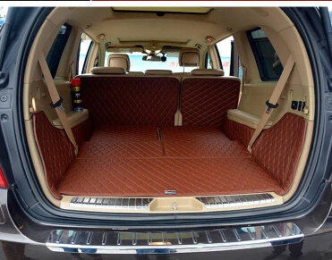 Подгонянные полностью покрытые коврики для багажника автомобиля Mercedes Benz GL 350 7