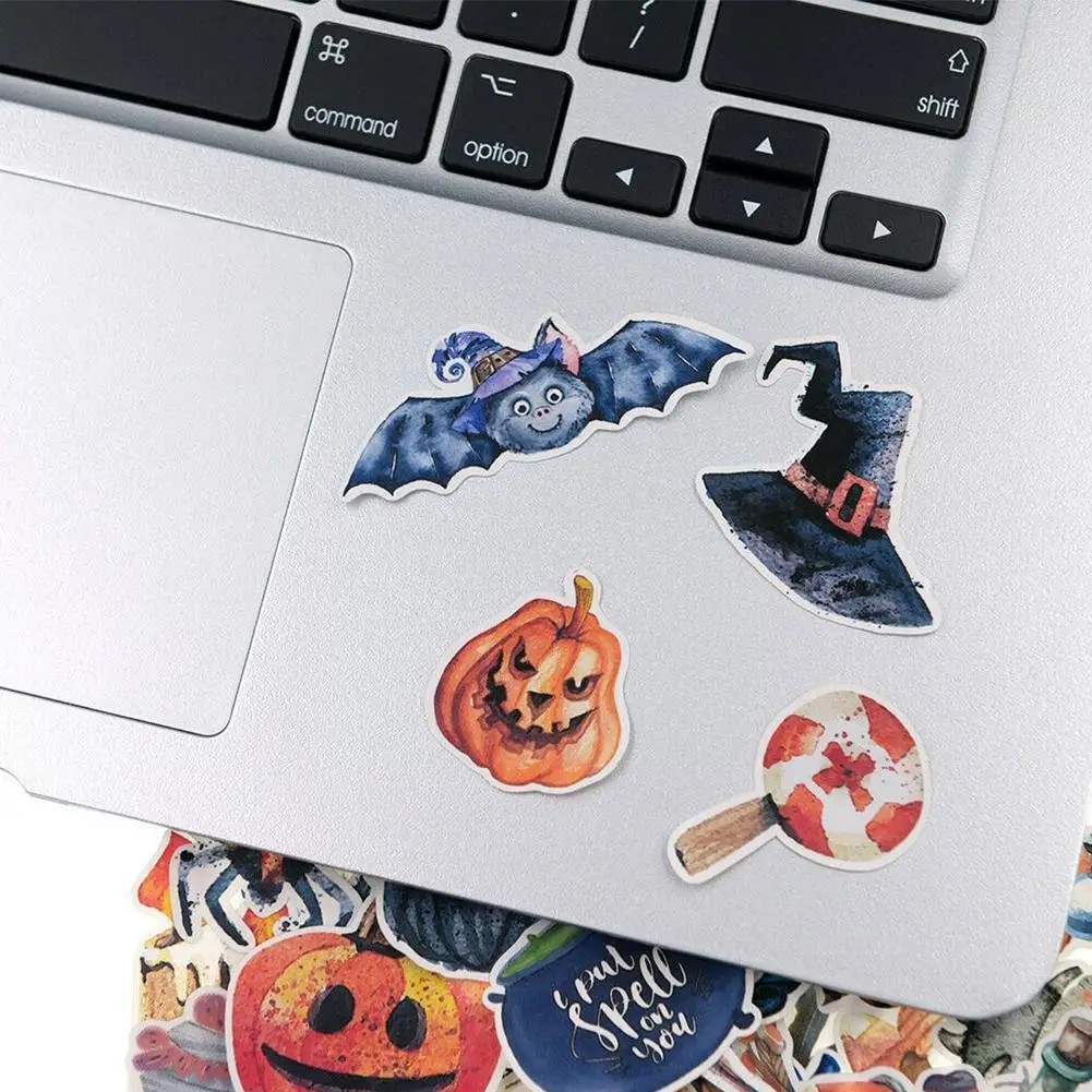 

33 шт./компл. ручная роспись, акварель, наклейки на каникулы на Хэллоуин, наклейка, украшение, блокнот «сделай сам», канцелярские принадлежнос...