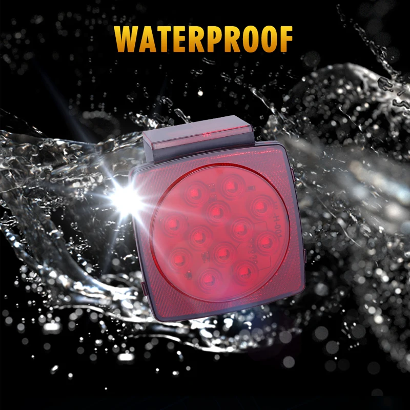 HLXG 2 шт. работает Пластик грузовик с прицепом лампа задний фонарь квадратный