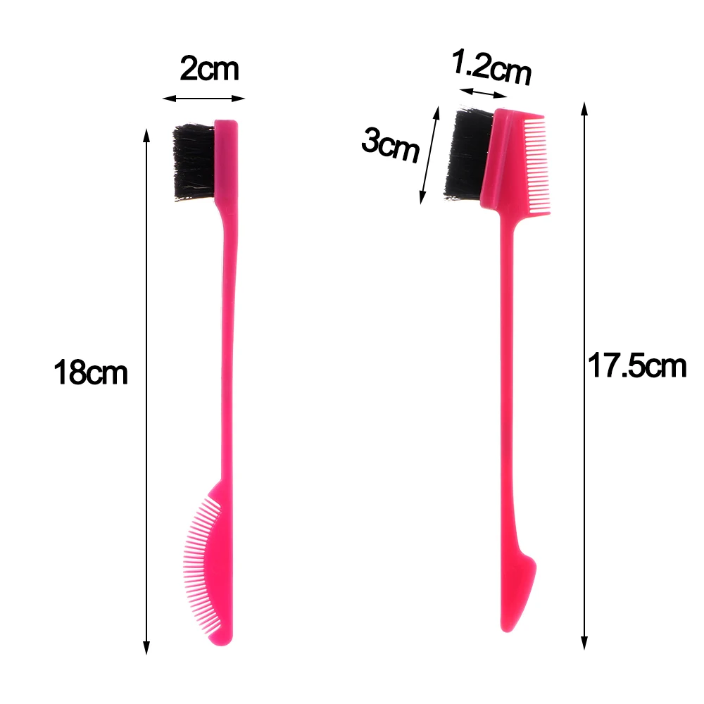 Двусторонняя щетка для волос кисти бровей уход за волосами гель укладки расческа