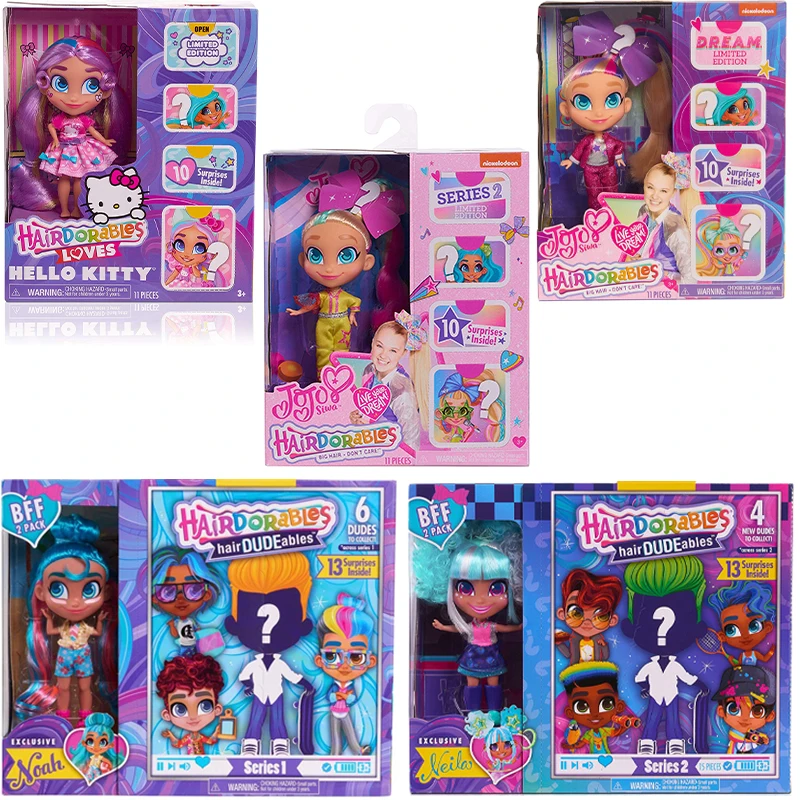 

Коллекционные куклы Hairdorables DUDEables JoJo Loves D.R.E.A.M. Ограниченная серия кукол с длинными волосами сюрприз игровые наборы кукла подарок