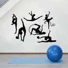 Виниловые художественные фрески для гимнастики, настенные наклейки на тему спорта, школьного декора, стикеры для девочек для танцев, подростков, спальни, автомобиля, окна, W994