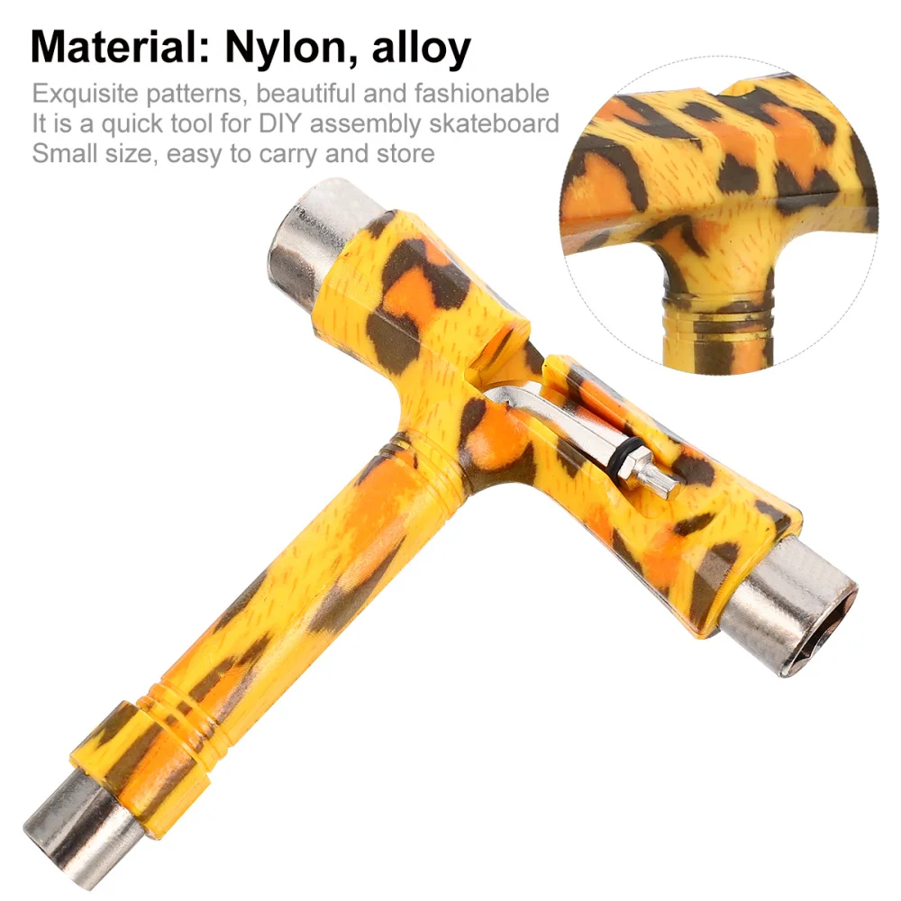 

Skateboard T Tool with T-Type Allen Key and L-Type Phillips Head Wrench