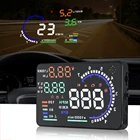 Автомобильный проектор OBD2 HUD с дисплеем 5,5 дюйма A8, диагностический инструмент 4 'D2000 Предупреждение лобового стекла