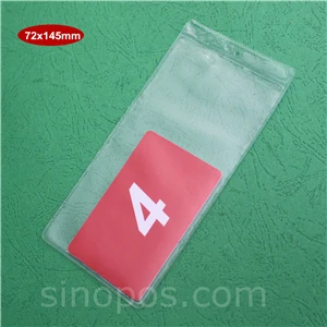 card max 72x145mm ПВХ чехол для карты 6-8 см, мебельная табличка держатель билета рукав пластиковый мешок конверт Обложка Карман Вешалка виниловая защитная пленка - Цвет: card max 72x145mm