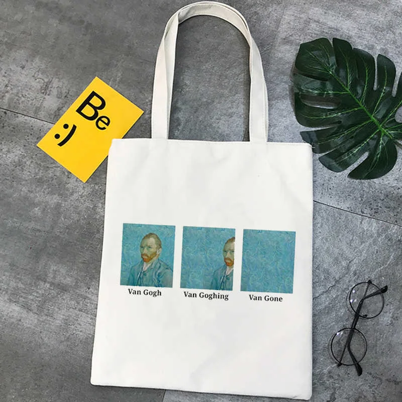 

Van Gogh shopping bag shopper cotton grocery jute bag tote bolsa bag sac cabas ecobag jute tote sac toile