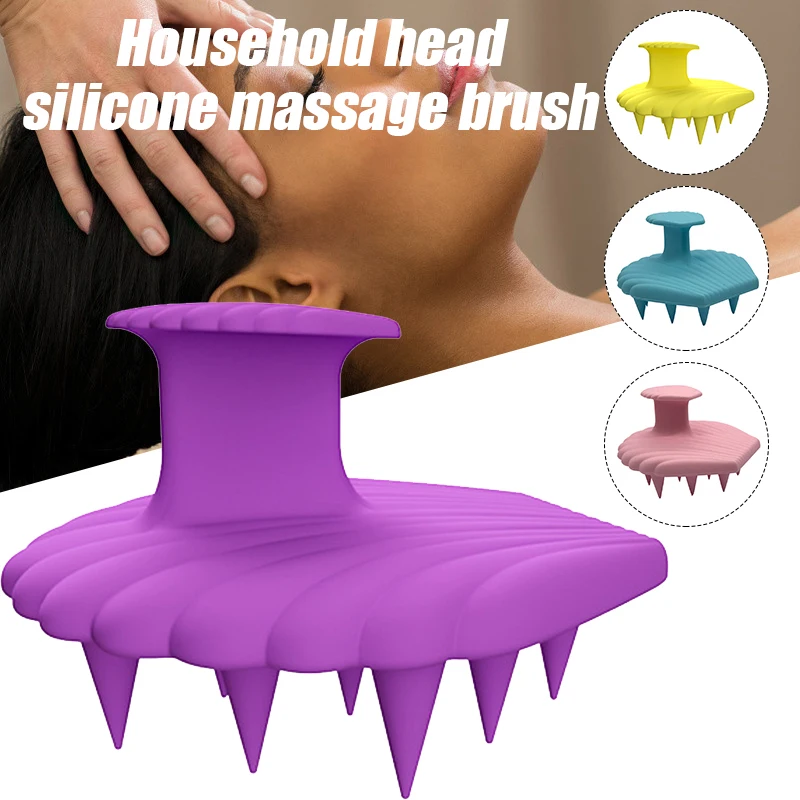 

Scalp Massage Comb Bathroom Accessories Silicone Hair Washing Comb Household Gadgets Massage Hair Brush