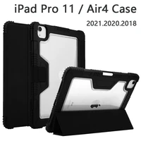 for ipad pro 11 case universal 2021 2020 2018 for ipad air 4 case transparent anti fall shockproof shell diy case