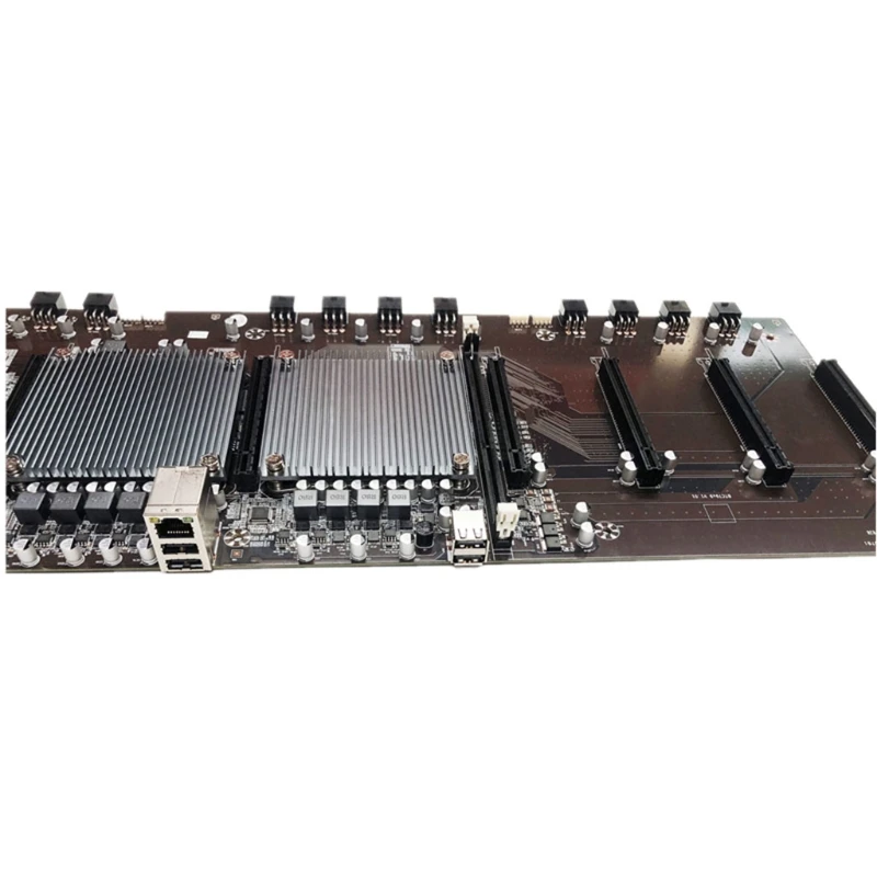 

BTC X79 Dual CPU Single Channel Miner Motherboard Support 9*3060 Graphics Card LGA 2011 DDR3 USB2.0*4 6P power supply