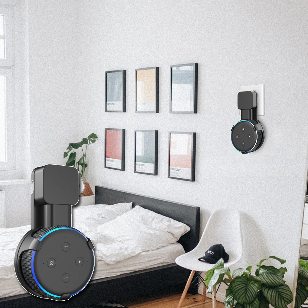 Оригинальная розетка подставка для настенного монтажа вешалка для Amazon Alexa Echo Dot 3rd Gen работа для Amazon Echo Dot 3 держатель Чехол штекер в спальню