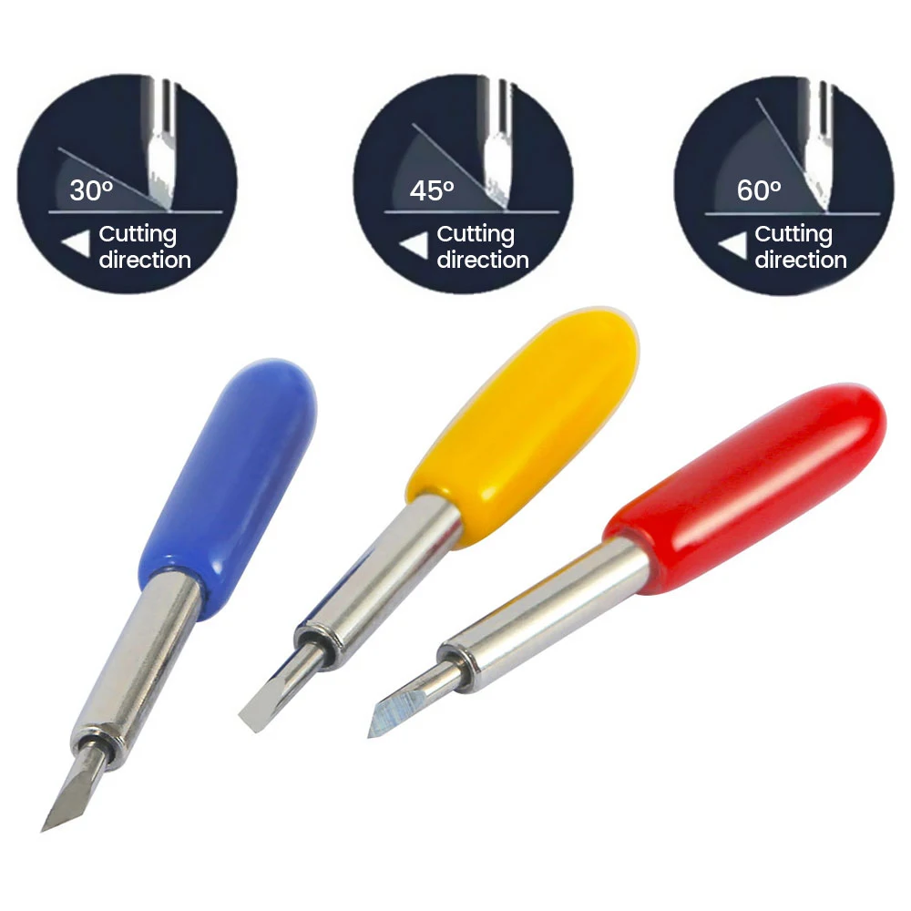 30 шт. 45 60 градусов режущий плоттер Roland Cricut виниловый резак лезвия ножа офсетный