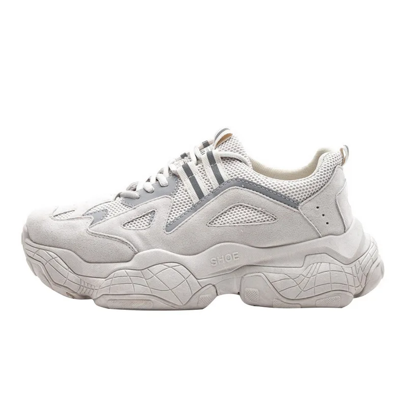 ADISPUTENT Men Chunky Sneakers Platform Thick Sole Casual Vulcanize Shoes Web Celebrity Dad Female Fashion Sneakers Designer