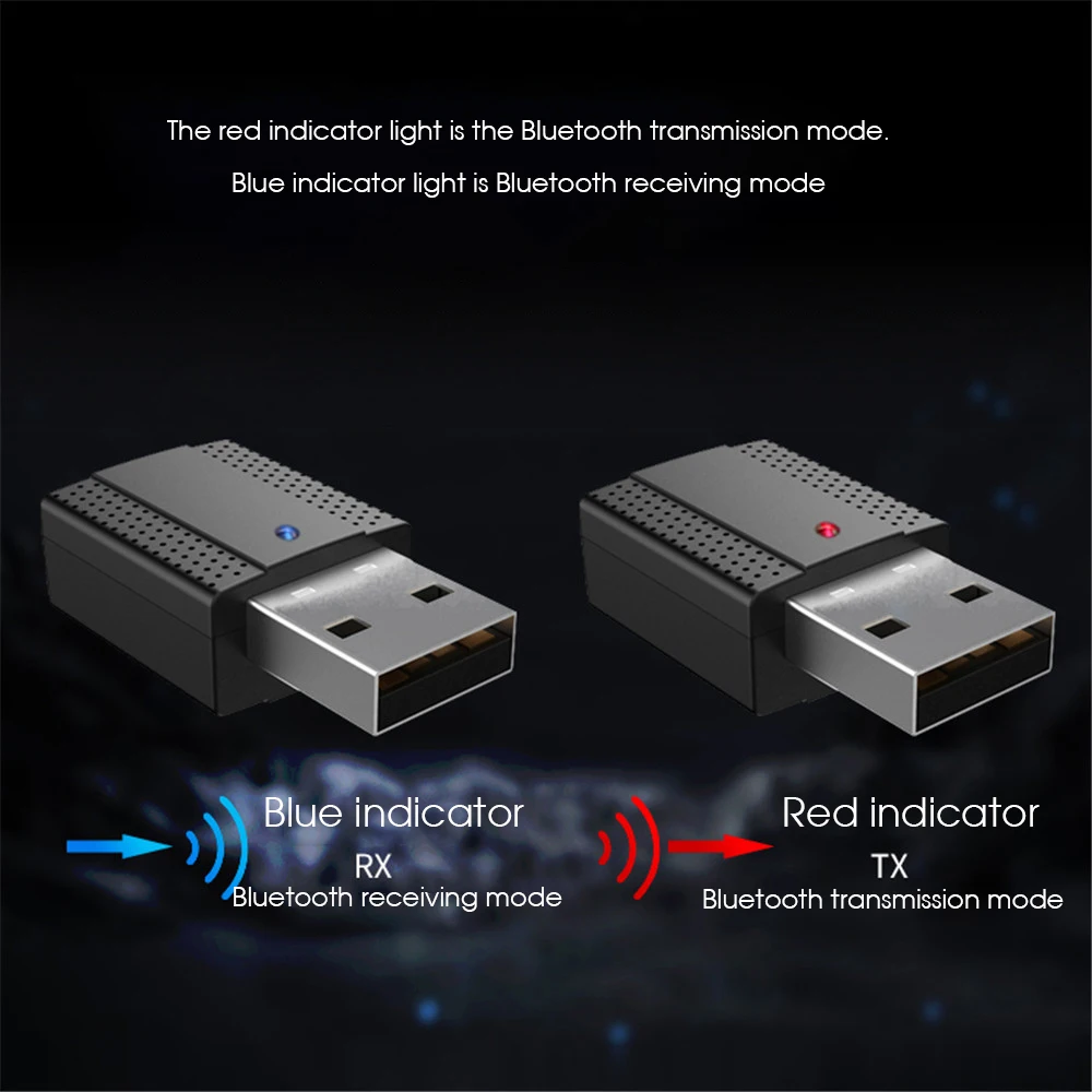 2 в 1 стерео аудио приемник Bluetooth 5 0 и передатчик USB 3 мм AUX музыкальный адаптер для