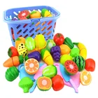 1 набор, детский пластиковый игрушечный набор фрукты и овощи