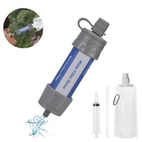 outdoor water filtration survival water filter straw water filtration system drinking purifier for emergency hiking and camping