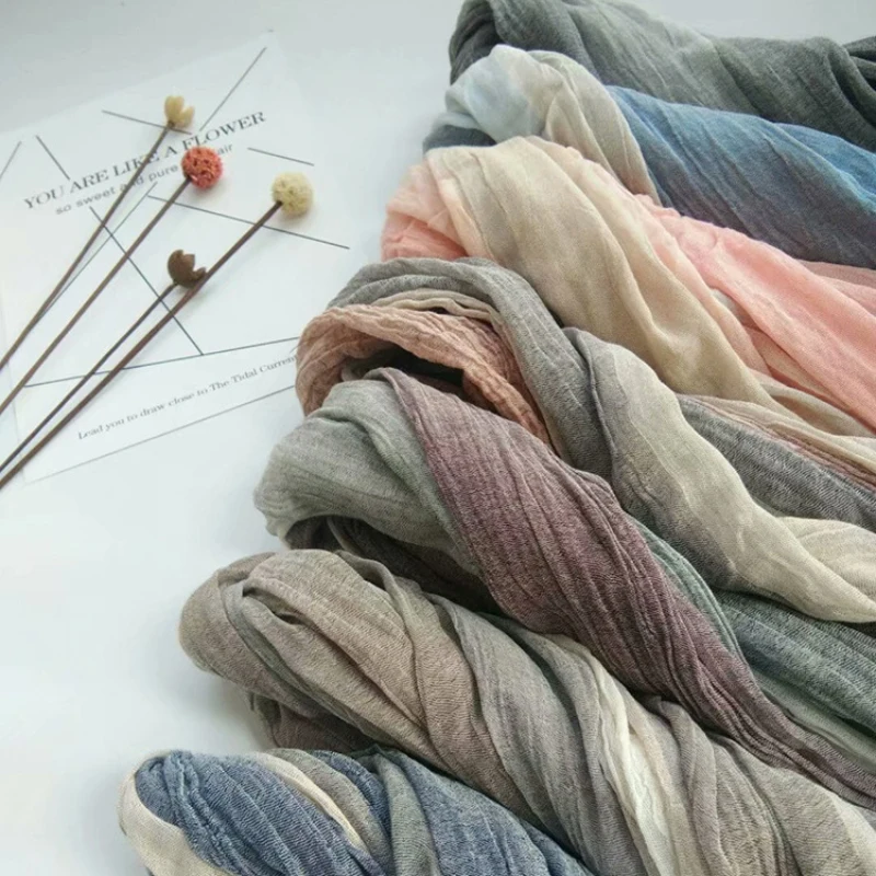 Из хлопковых нитей градиент Цвет Обёрточная бумага для новорожденных Подставки