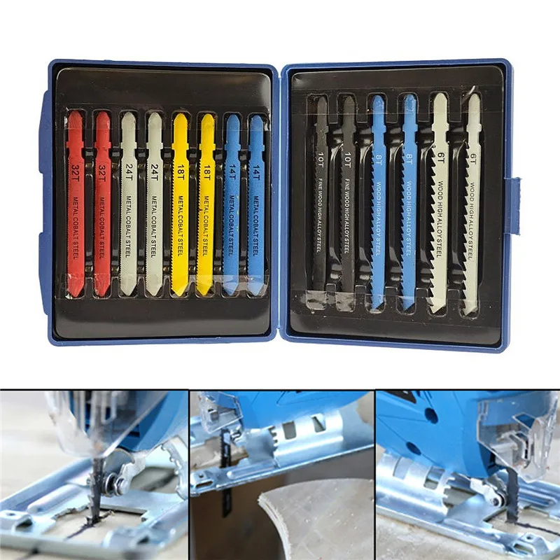 Набор лезвий для резки 14 шт. Т-хвостовик в ассортименте набор металлических