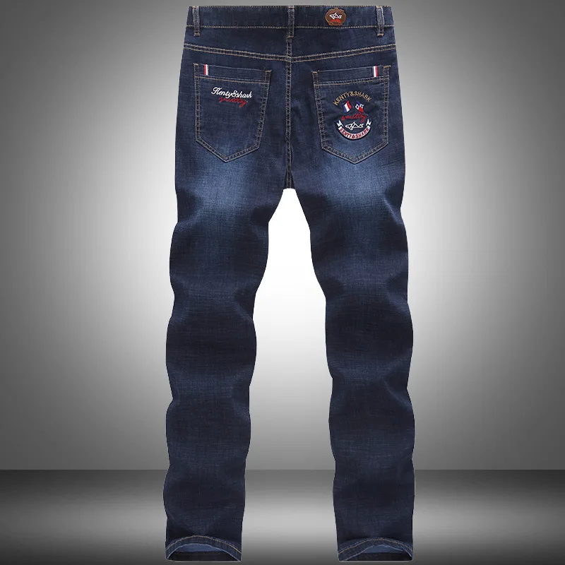 Джинсы мужские классические плотные на молнии стрейч 2021 | Мужская одежда