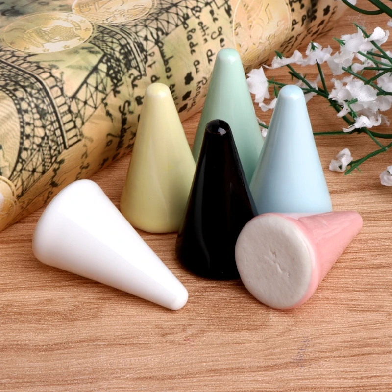 

Ceramic Finger Ring Display Holder Taper Decor Storage Jewelry Stand Accessories X7JB