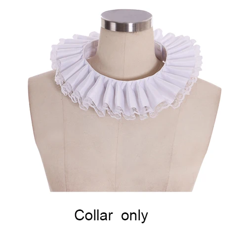 Collar only Costumebuy отряд самоубийц Джокер Куинн костюмы для косплея для женщин плохой девушки маска шляпа Хэллоуин реквизит головной убор - Цвет: Collar only
