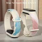 Ремешок для Xiaomi Mi Band 6, 5, 4, 3, сменный силиконовый браслет для Amazfit Band 5, цветной ремешок для Xiaomi Mi Band 5