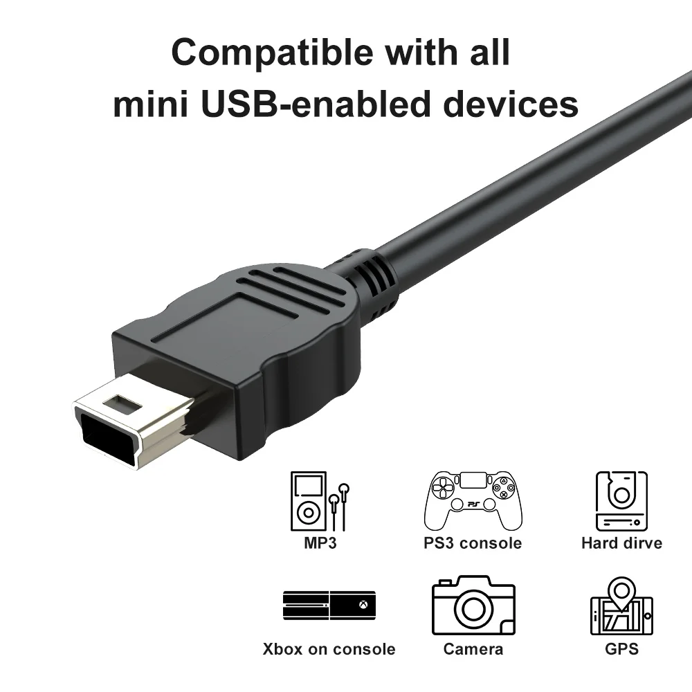 Мини USB-кабель type C для мини-usb-адаптера мобильного телефона цифровой камеры