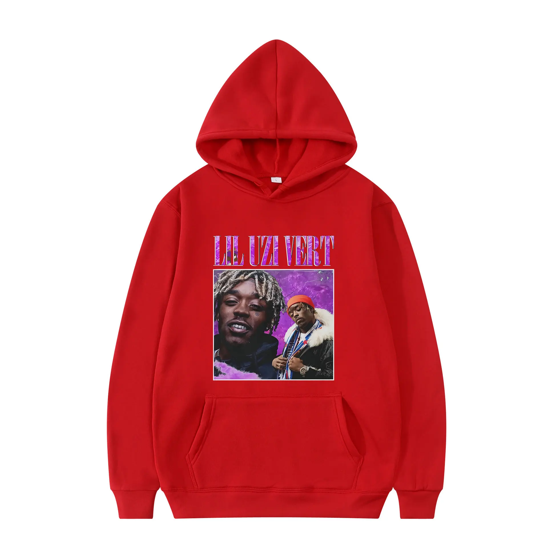 

2021 Hot Sale Lil Uzi Vert Unisex Fashion Hoodies Retro Oversized Long Sleeves Wears Casual Cotton Daily Hip Pop New Sportswear