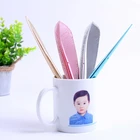 Ручка гелевая, черная, в стиле ретро