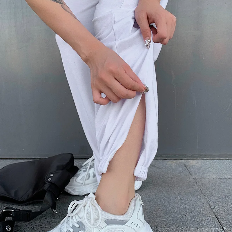 

Sweatpants Women 2020 Autumn Embroidery Baggy Women Trousers Zipper Split Track Pants for Women Joggers Dropshipping