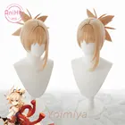 Anihutyoimiya косплей парик Genshin ударопрочный Косплей Оранжевый термостойкий синтетический волос Yoimiya Косплей