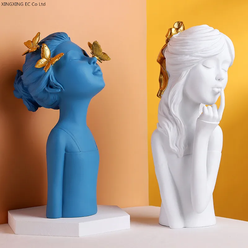 

Украшение для девочки в скандинавском стиле, роскошное полимерное украшение для дома, гостиной, настольного зала, простой художественный а...