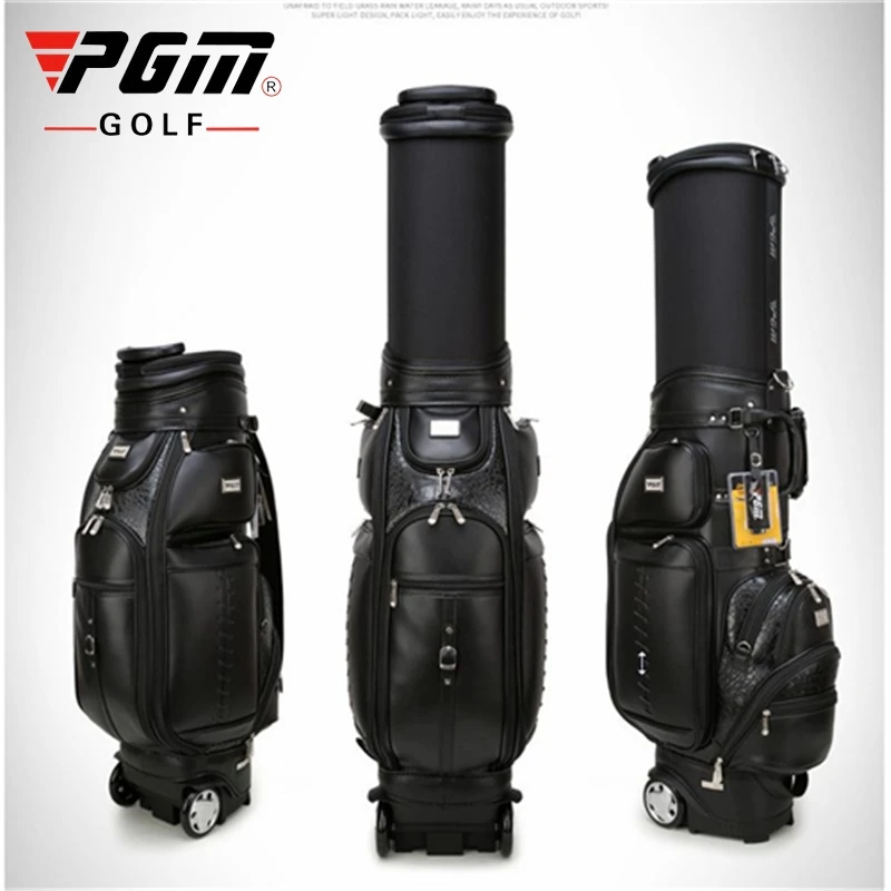 Многофункциональная Кожаная сумка для гольфа выдвижная стандартная с замком