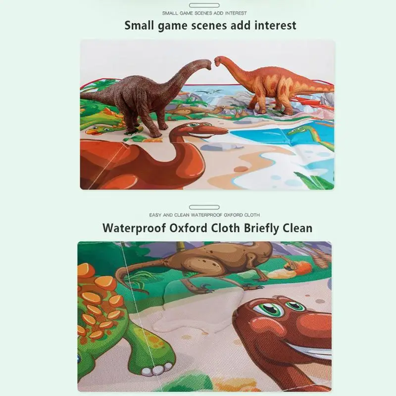 2 в 1 детский игровой коврик практичный классический нежная текстура прочный для