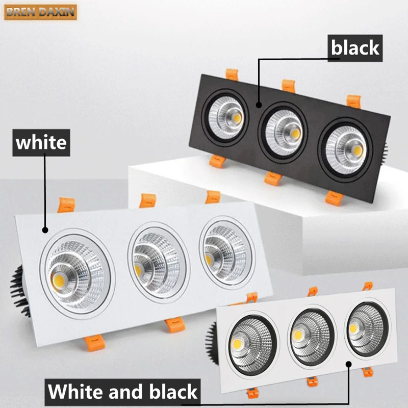 Встраиваемый потолочный светодиодный светильник с регулируемой яркостью