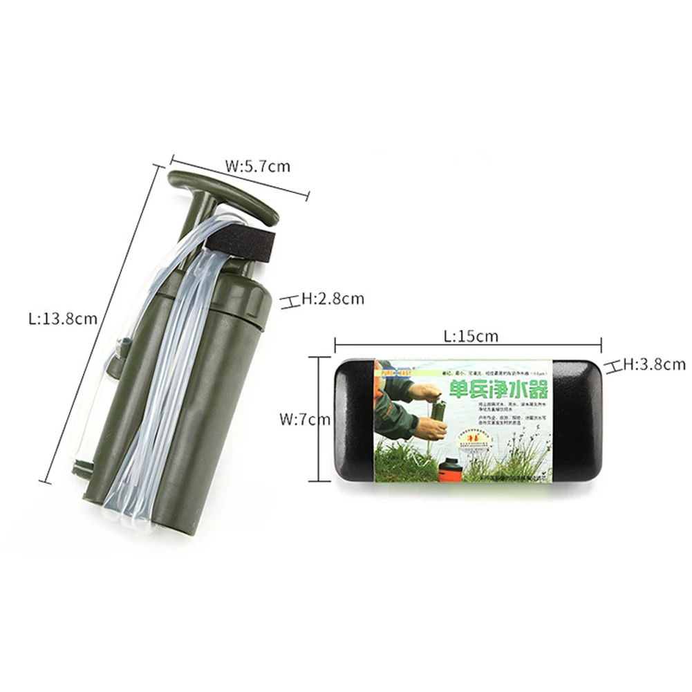 

Purifier Hiking Water Filter Multifunction Accessories Emergency Survival Ceramic Outdoor Camping Practical Mini Portable