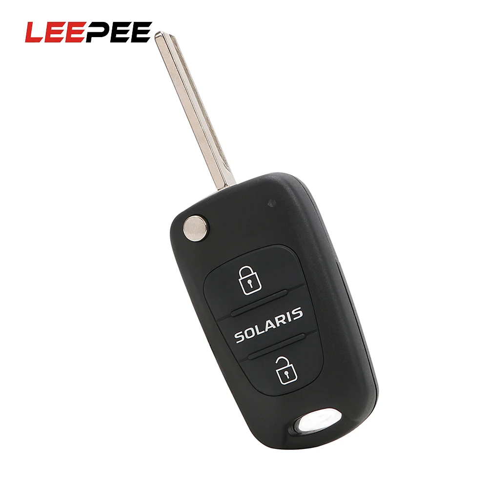 LEEPEE автомобильный чехол для ключей откидной складной пустой Fob 3 кнопки Удаленная