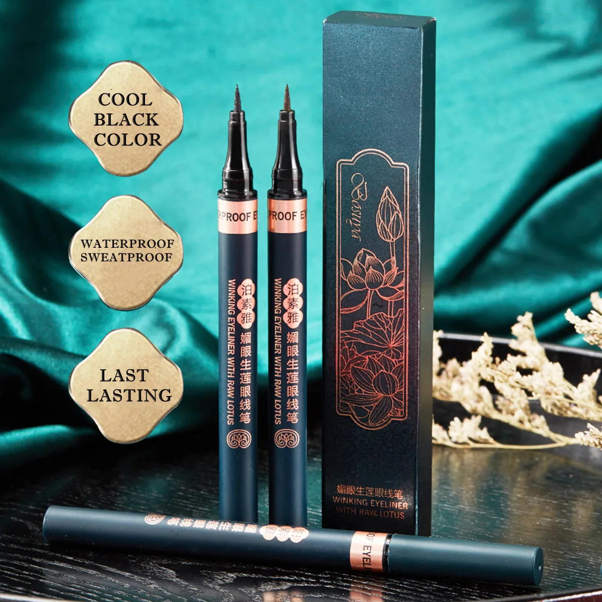 

MICHESABY Eyeliner Is Waterproof, Sweat-Proof, Long-Lasting, No Smudging, Novice Beginners, Ultra-Fine Eyeliner Pen