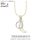 Ожерелье с подвеской в виде Луны и круга, Весенняя мода 2020, Европейская цепочка из стерлингового серебра 925 пробы, классический подарок для женщин и девушек