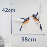 3d paper model birds papercraft home decor wall decoration puzzles educational diy adults toys birthday gift creativity hands on