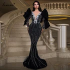 Черные вечерние платья Дубая длинные юбки строгие платья знаменитостей женские вечерние платья для вечеринки