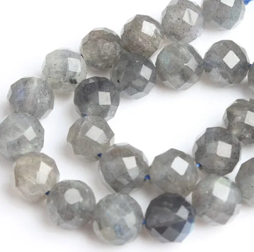 labradorite LanLi натуральные украшения граненые натуральные камни всех цветов свободные бусины DIY мужской и женский браслет ожерелье аксессуары - Цвет: labradorite