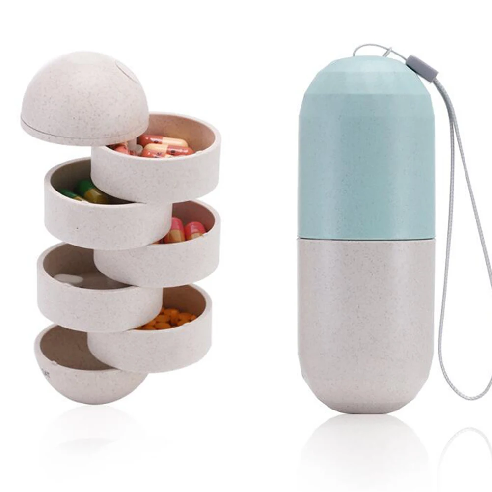 1/2 Набор из 7 дней на неделю контейнер для таблеток мини герметичный тонкий чехол