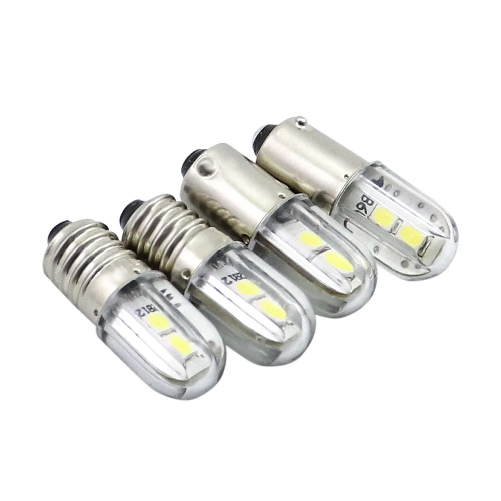 AMYWNTER E10 Ba9s led T4w 1w индикатор светильник лампочка 6 3 V 12V 24V 48V 60V 120V 230V 2835 4SMD оптовая