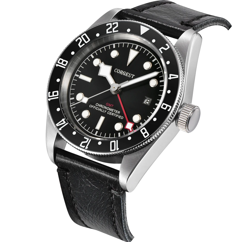 Роскошные Мужские автоматические механические часы с кожаным ремешком 41 мм |