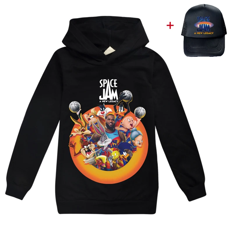 

2021 Space Jam 2 Children's Clothing Boys Long Sleeve Tops Girls Clothes Toddler Boy Long Sleeve T-Shirt for Kids Birthday gift