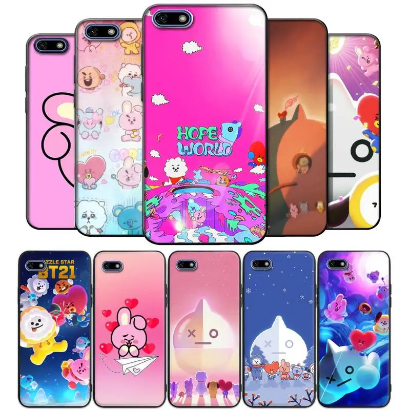 

Lovely cartoon BT21 Phone Case For Huawei nove 2i 3i E 4 5 6 7 Pro Se Y5 Y6 Y7 Y8 Y9 Prime 2018 2019 Cover Fundas